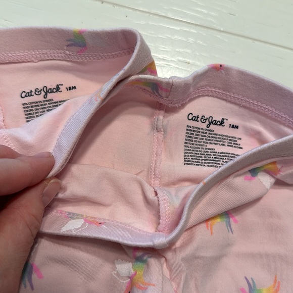 3/$15 cat and jack leggings 2 pack 18m unicorn - Picture 2 of 2